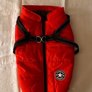 Dog Harness Winter Coat Combination